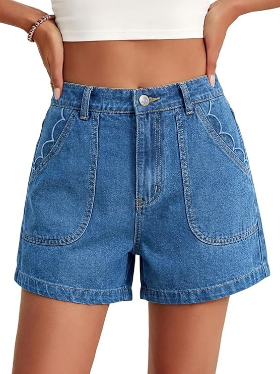 Cicy Bell Womens Baggy High Waisted Jean Shorts Summer Wide Leg Jorts Casual Vintage Denim Shorts | Amazon (US)