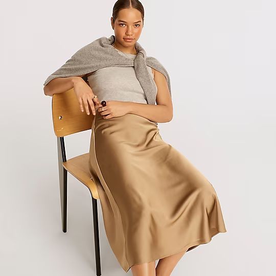 J.Crew: Pull-on Slip Skirt For Women | J.Crew US