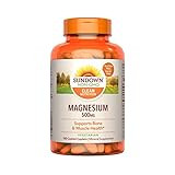 Sundown Magnesium Supplement, Non-GMOˆ, Gluten-Free, Dairy-Free, Vegetarian, 500mg Coated Caplets, 1 | Amazon (US)