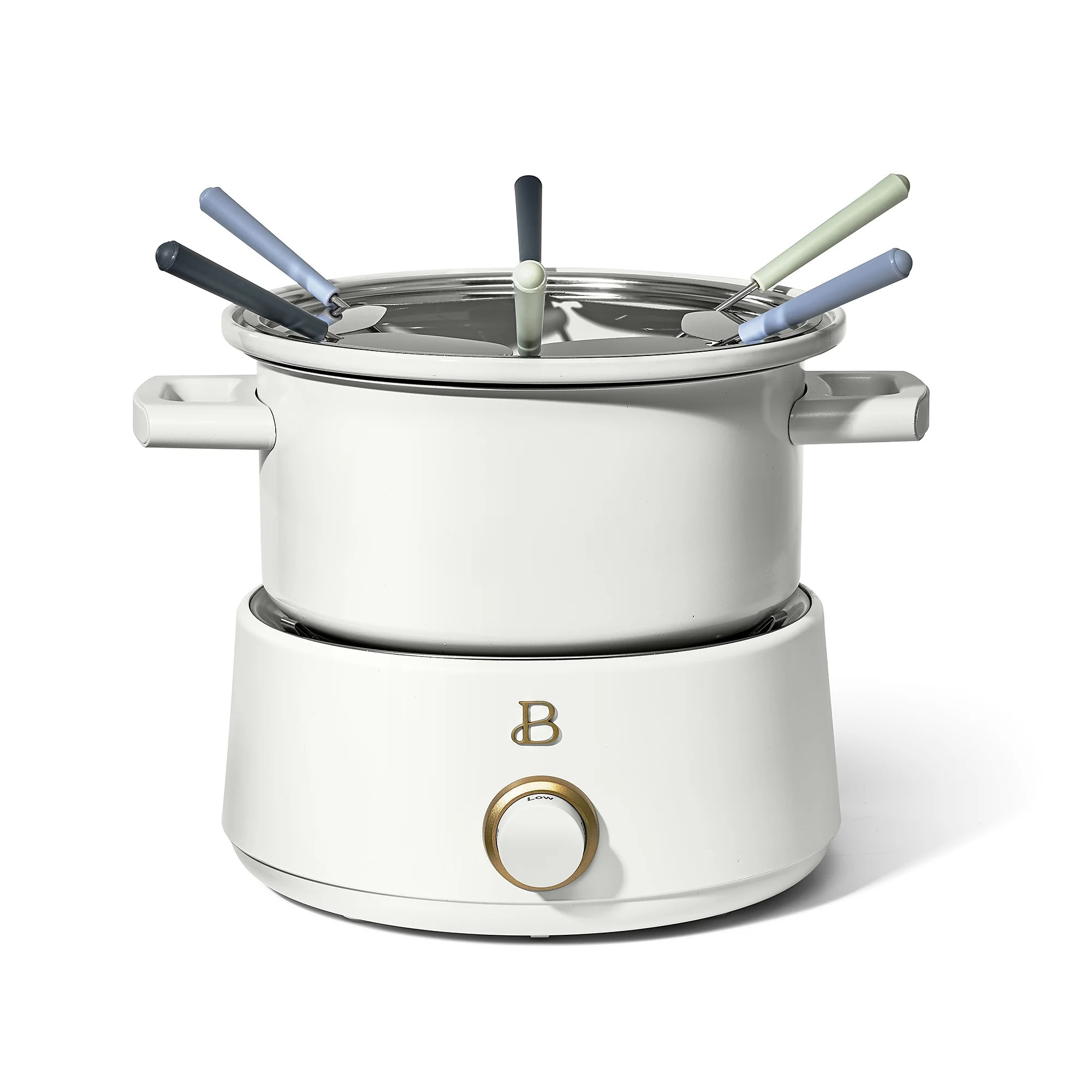 Beautiful 3QT Electric Fondue Set with Bonus 2QT Ceramic Pot, White Icing by Drew Barrymore - Wal... | Walmart (US)
