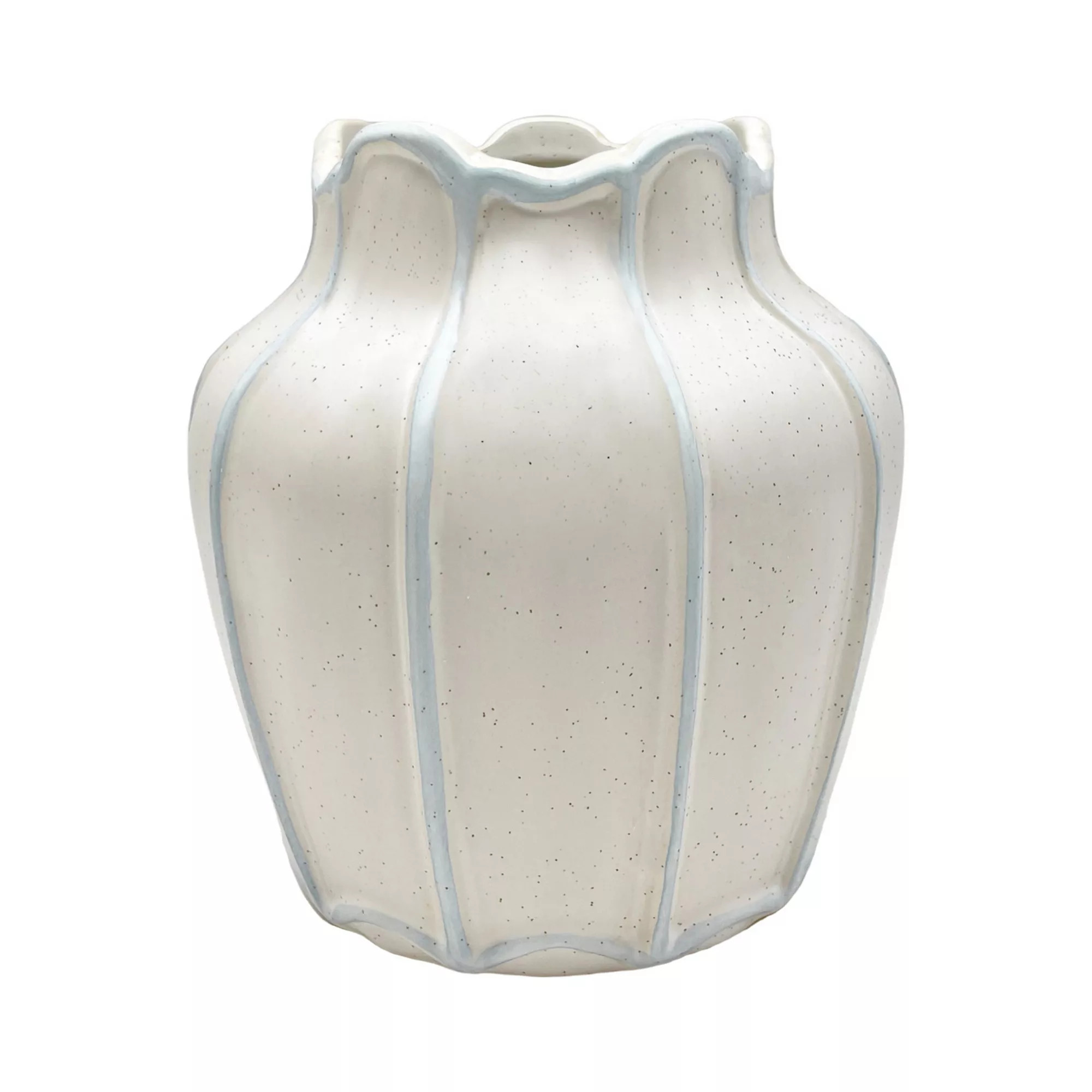 Everyday Decor Contrast Seam Small Ivory Vase | Kohl's
