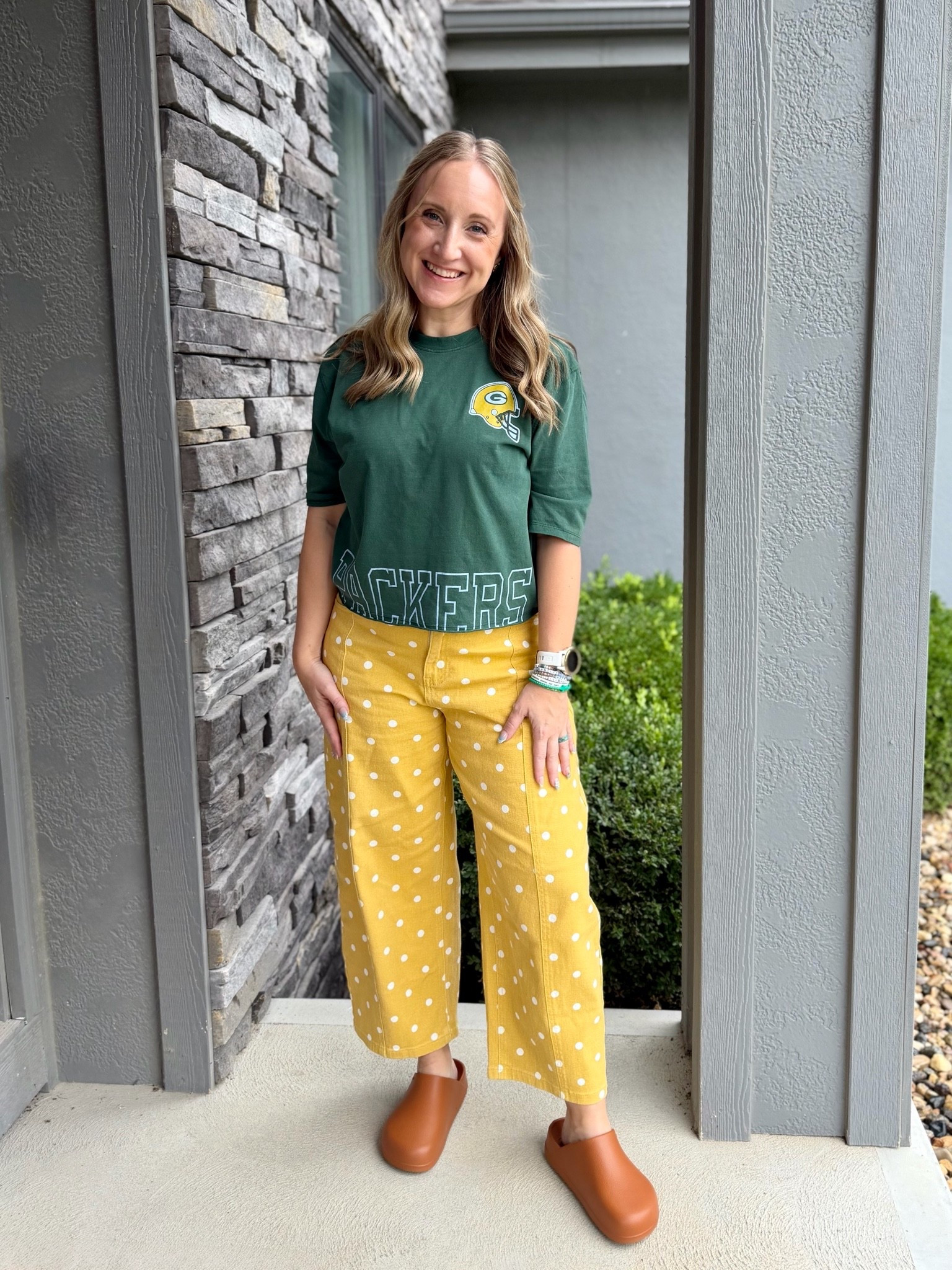 Game day but make it whimsical!

Shirt - medium
Pants (SO comfy) - size 10
Clogs - size 8

#LTKootd #LTKOver40 #LTKMidsize