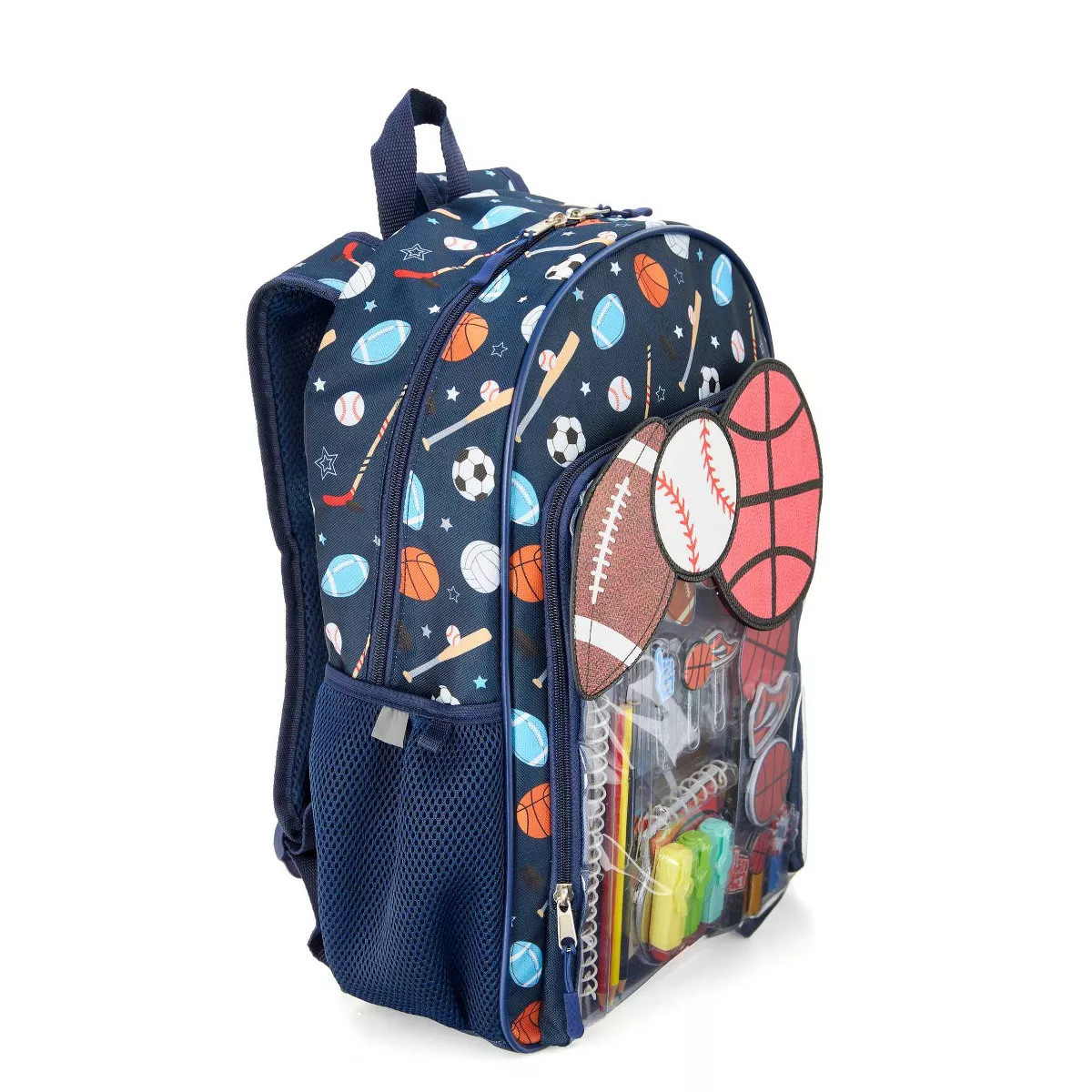 Locker Club Kids' 17" Backpack with Stationery Pencil Pouch - Sport | Target