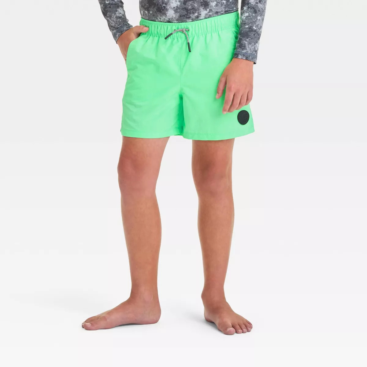 Boys' Solid Swim Shorts - art class™ Green M | Target