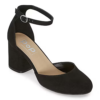 Pop Womens Gal Block Heel Pumps | JCPenney