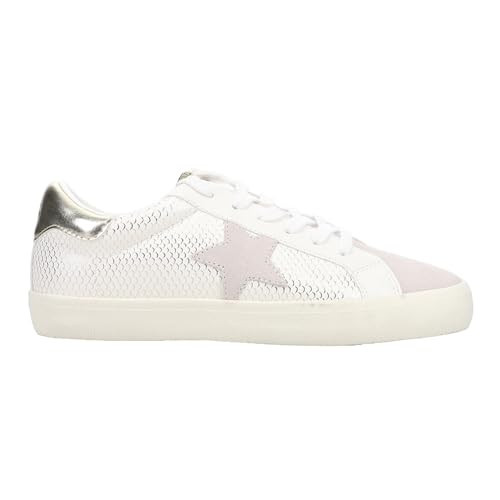 Vintage Havana Womens Kate Metallic Slip On Sneakers Shoes Casual - Gold, Grey, White - Size 6 M | Amazon (US)