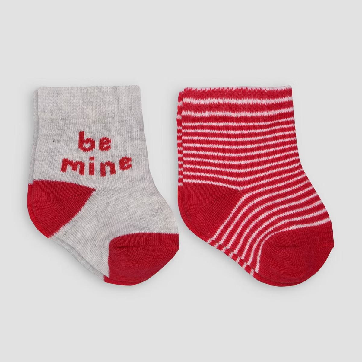 Carter's Just One You® Baby Girls' Crew N 2pk Be Mine Socks - Red | Target
