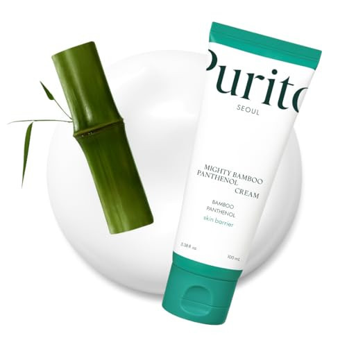 PURITO Mighty Bamboo Panthenol Cream, Glow Cream, Skin Barrier Repair, for All Skin Types, Daily Face Moisturizer, Glass skin, Vegan, Korean Skin Care 3.38fl.oz / 100ml | Amazon (US)