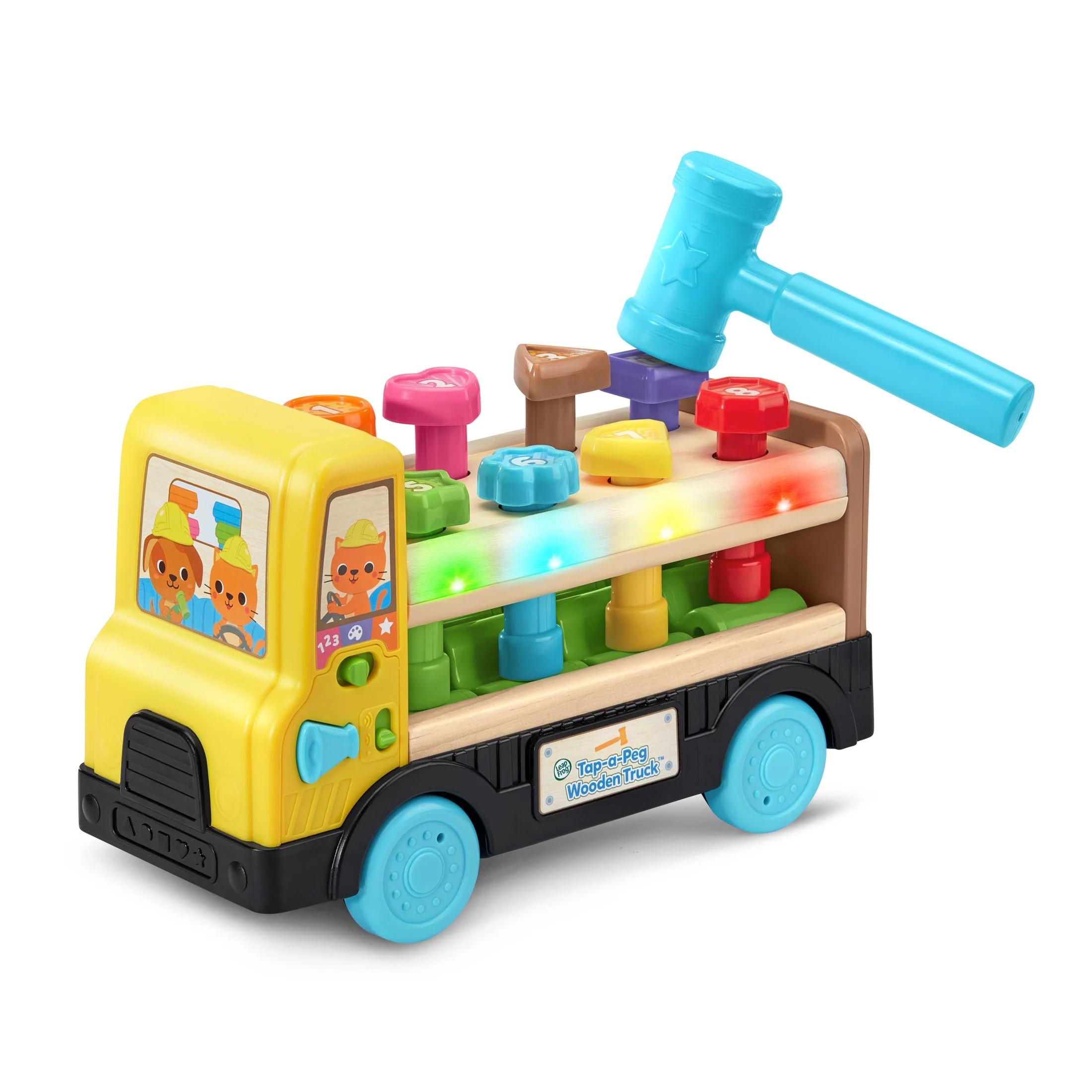 LeapFrog Tap-a-Peg Wooden Truck Plastic, Wood Play Construction Toys & Tools with Accessories Inc... | Walmart (US)