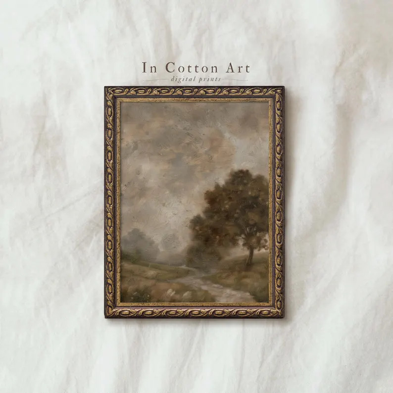 Serene Misty Countryside Wall Art | Vintage Tree Path Rustic Landscape PRINTABLE Decor | P359 | Etsy (Global)