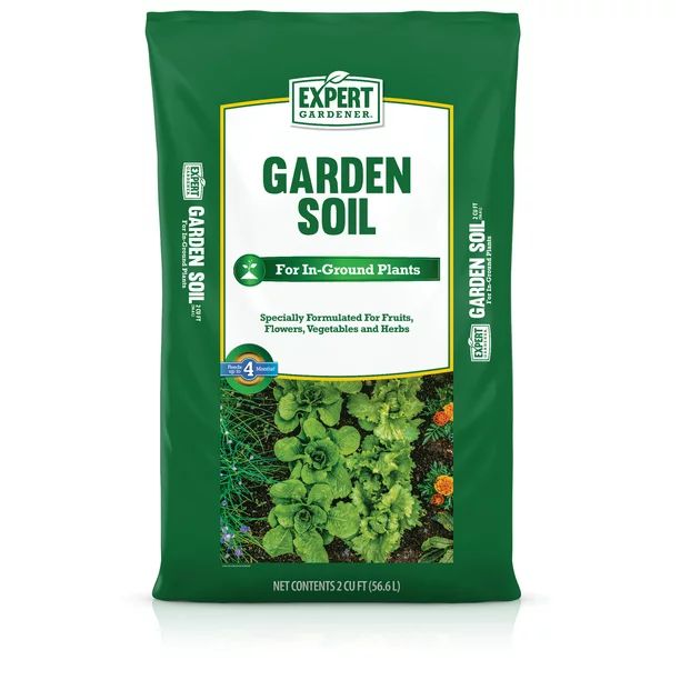 Expert Gardener Garden Soil, 2 cu. ft., with Fertilizer - Walmart.com | Walmart (US)