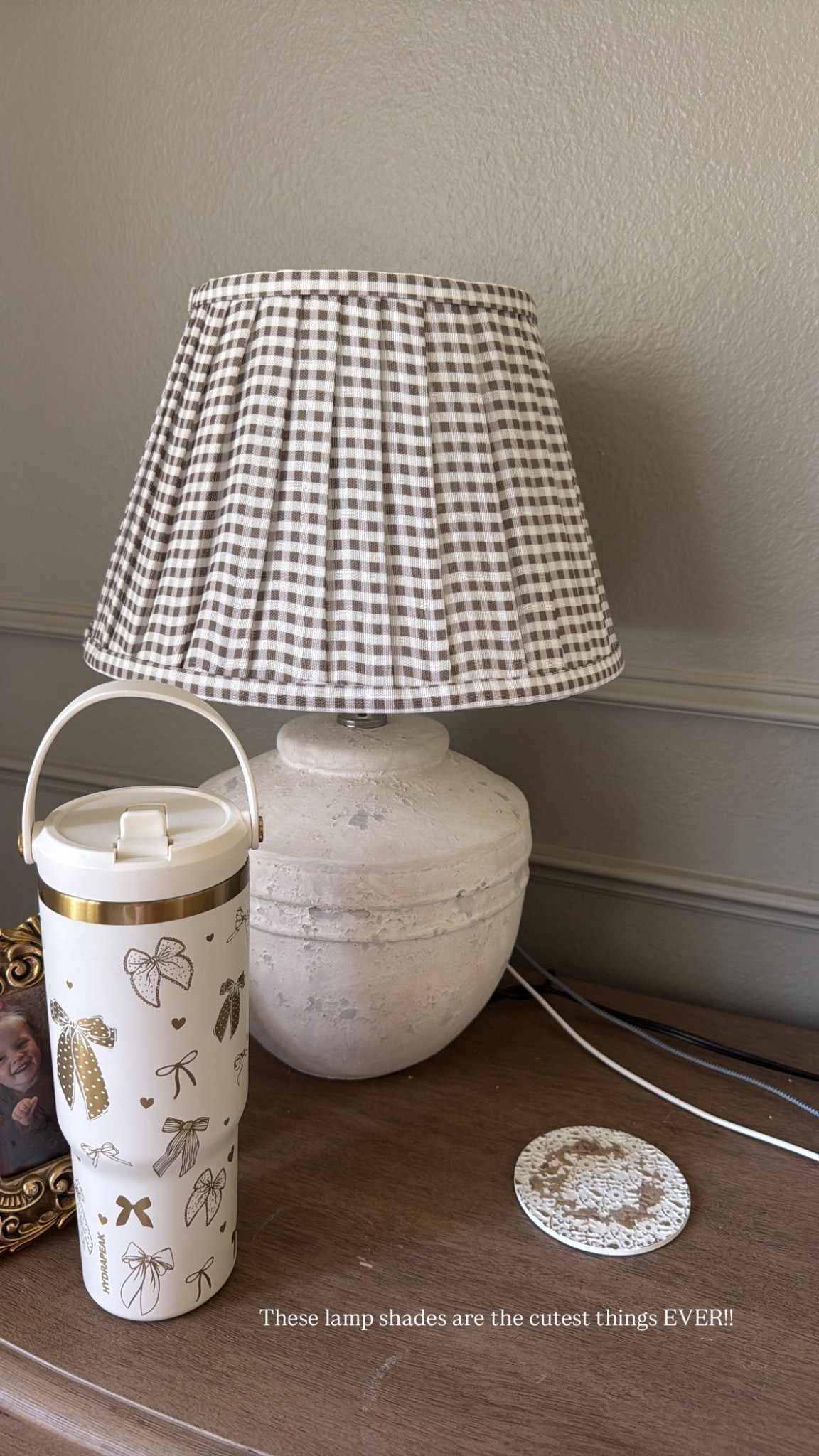 The cutest checkered lamp shade🤩

#LTKStyleTip #LTKHome #LTKFindsUnder50