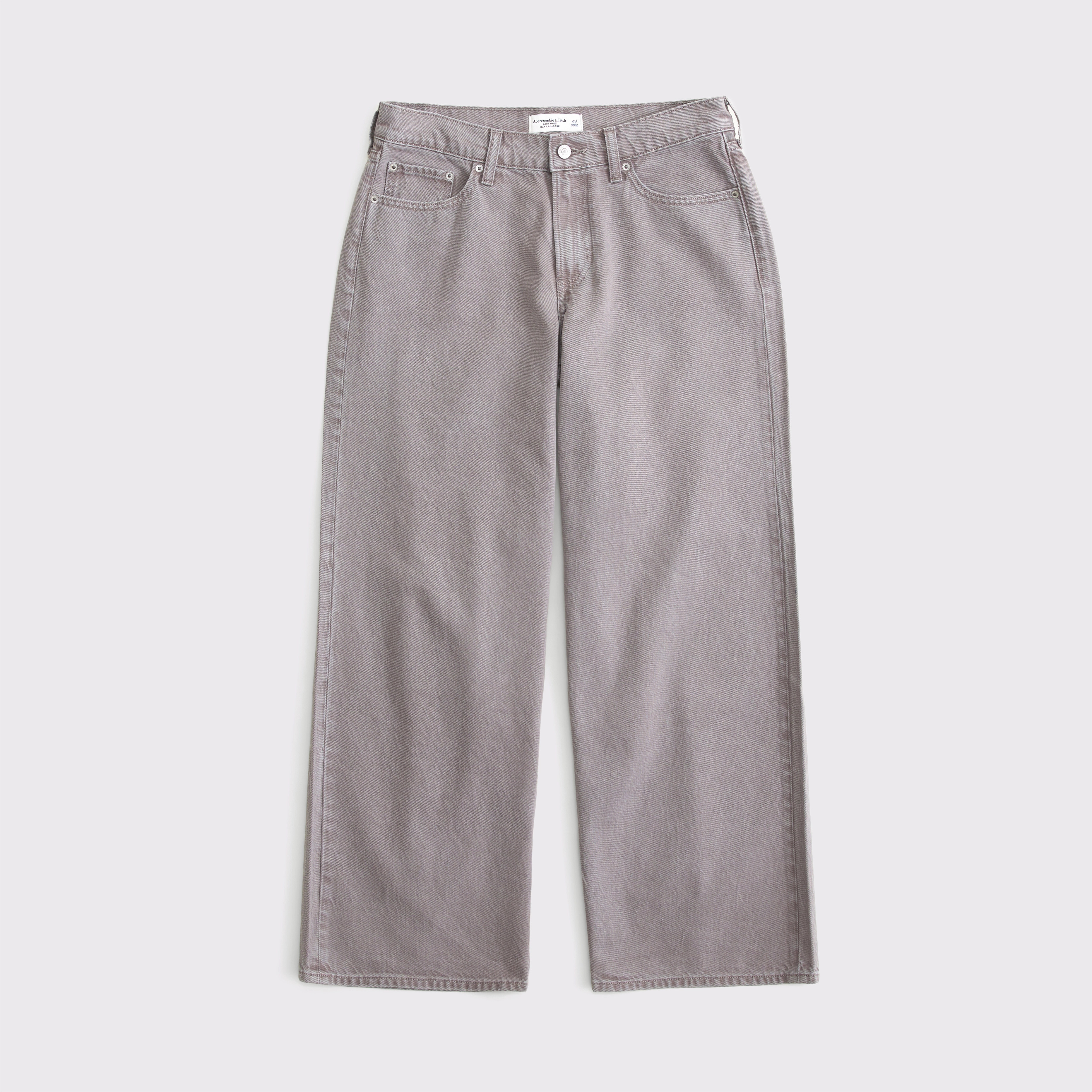 Low Rise Ultra Loose Gray Jean | Abercrombie & Fitch (US)