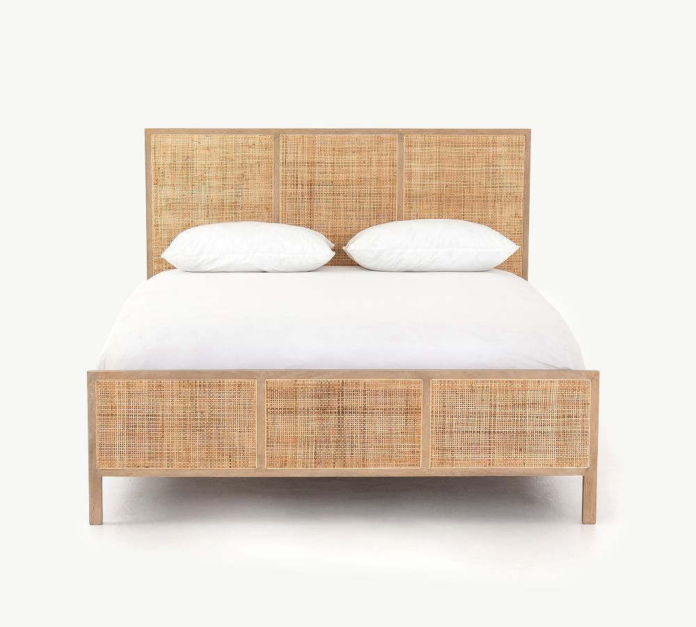 Dolores Cane Platform Bed, Queen, Natural | Pottery Barn (US)