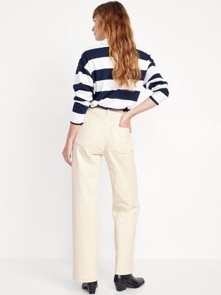 Extra High-Waisted Sky-Hi Wide-Leg Jeans | Old Navy (US)