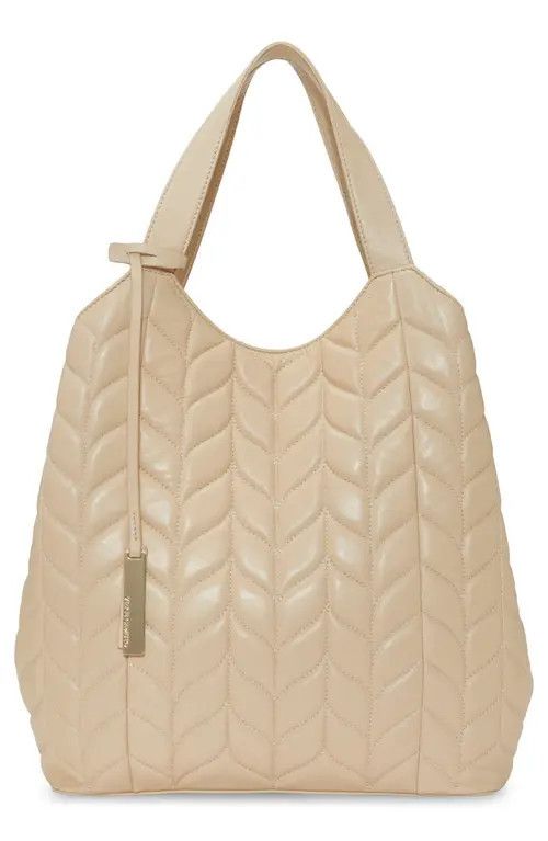 Vince Camuto Kisho Quilted Tote in Warm Vanilla at Nordstrom | Nordstrom