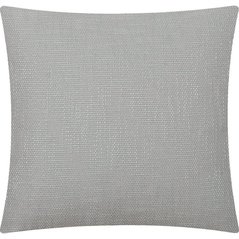 Mainstays Solid Texture Decorative Square Throw Pillow, 18" x 18", Grey | Walmart (US)