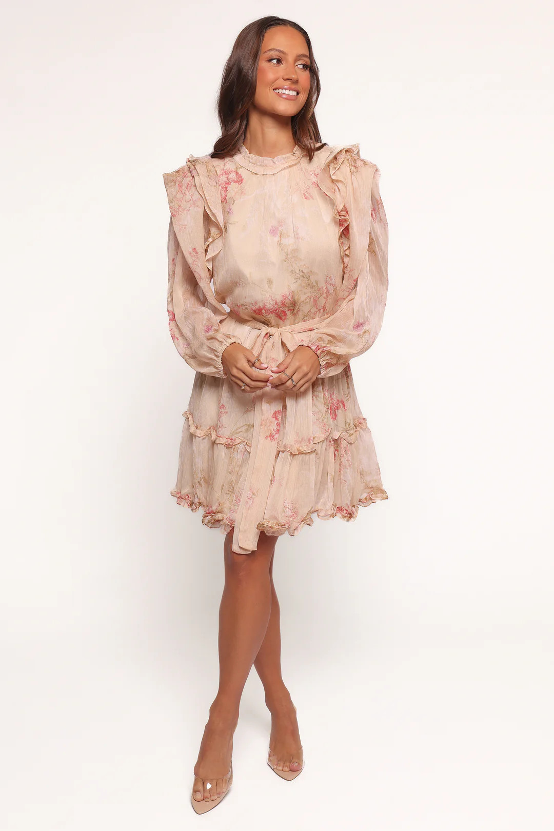 Phaedra Long Sleeve Mini Dress - Soft Rose | Petal & Pup (US)
