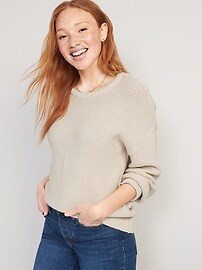 Textured-Knit Tunic Sweater for Women | Old Navy (US)