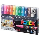 Uni-posca Paint Marker Pen - Extra Fine Point - Set of 12 (PC-1M12C) | Amazon (US)