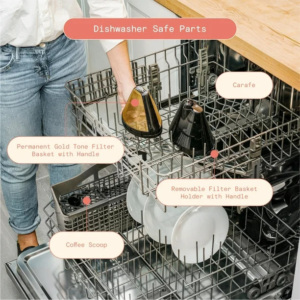 Beautiful 14 Cup Programmable Touchscreen Coffee Maker, Black Sesame by Drew Barrymore | Walmart (US)