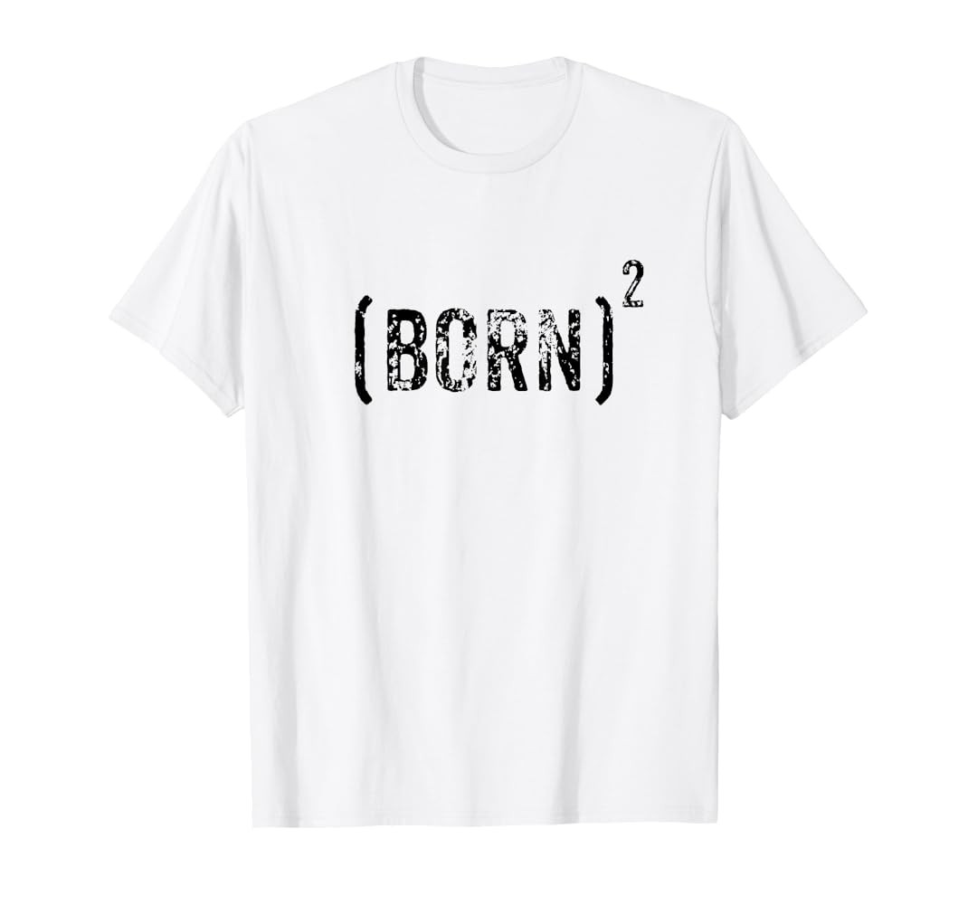 Born Squared Born Again Christian Evangelical Bible Gift T-Shirt | Amazon (US)