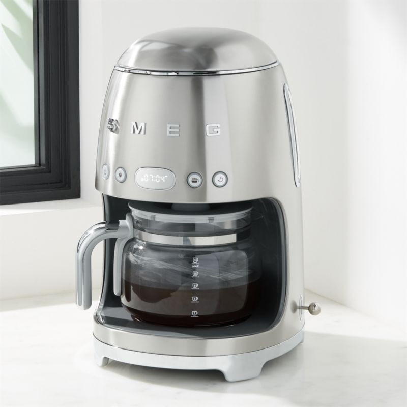 Smeg Stainless Steel Drip Coffeemaker + Reviews | Crate and Barrel | Crate & Barrel