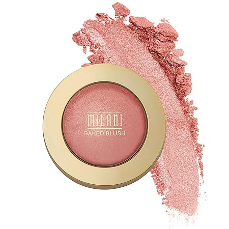 Milani Baked Blush - Luminoso (0.12 Ounce) Cruelty-Free Powder Blush - Shape, Contour & Highlight... | Amazon (US)