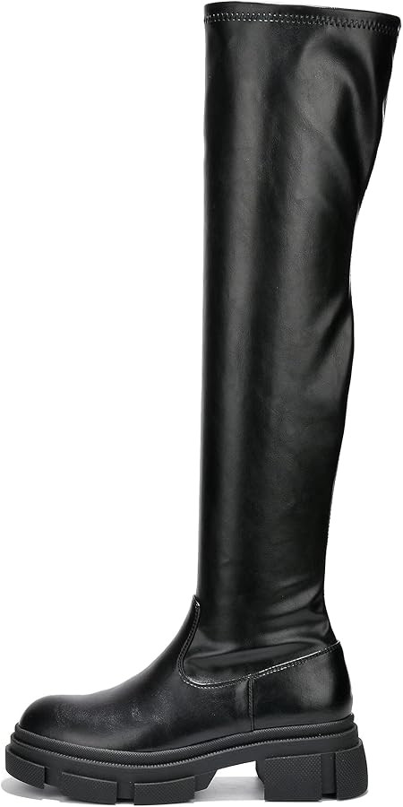 Cape Robbin Campi Over The Knee Boots - Chunky Block Heel Thigh High Boots for Women - Fashion Dr... | Amazon (US)