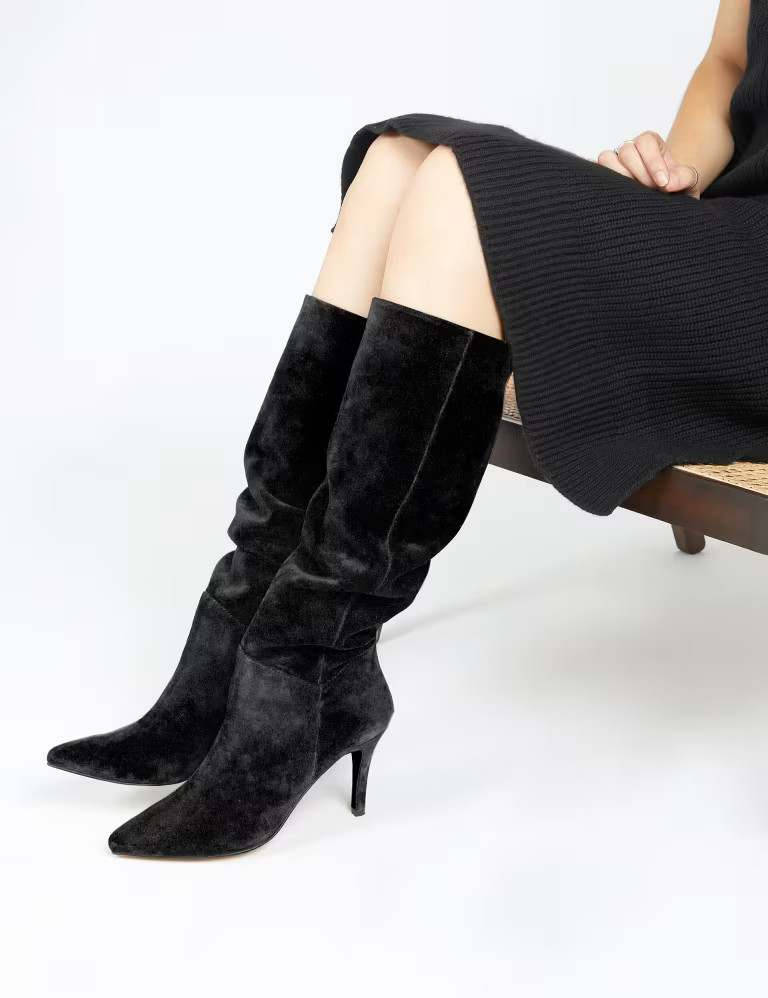 Suede Stiletto Heel Knee High Boots | Marks & Spencer (UK)