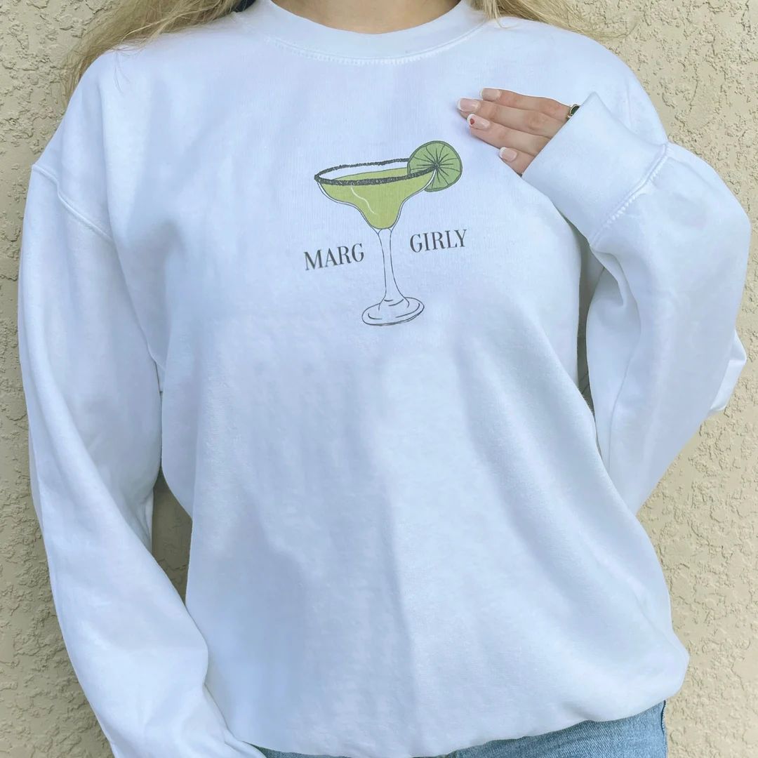 Margarita Crewneck Sweatshirt Marg Girly Margs - Etsy | Etsy (US)