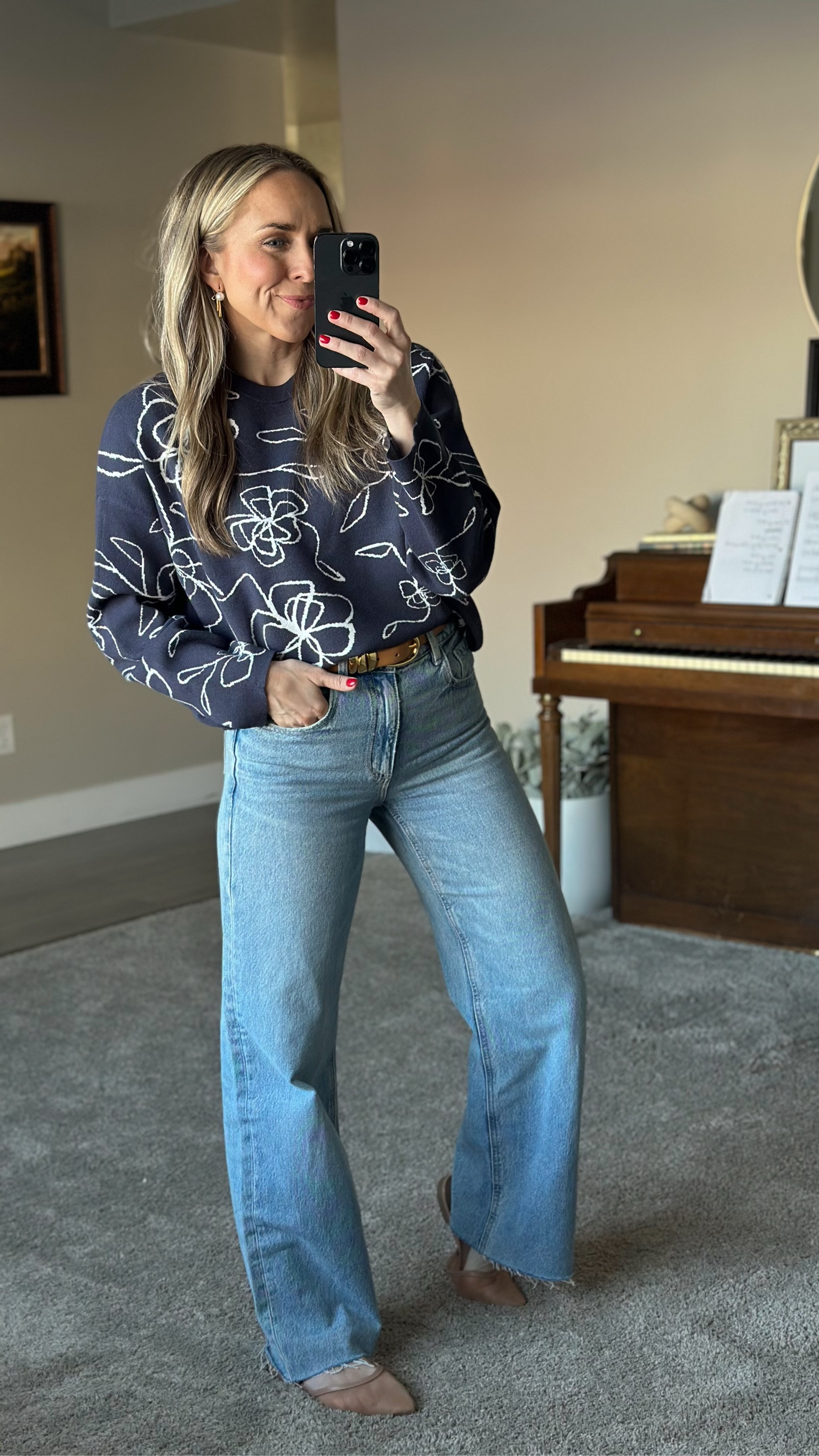 Spring mom outfit coming at ya hot! 

Everything is true to size. 

#LTKStyleTip #LTKFindsUnder50 #LTKSeasonal