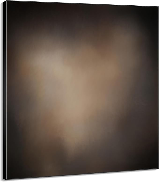 60"x60" XL Framed Wall Art - Moody Brown and Black Toned Abstract Design (Frame Assembly Required... | Amazon (US)