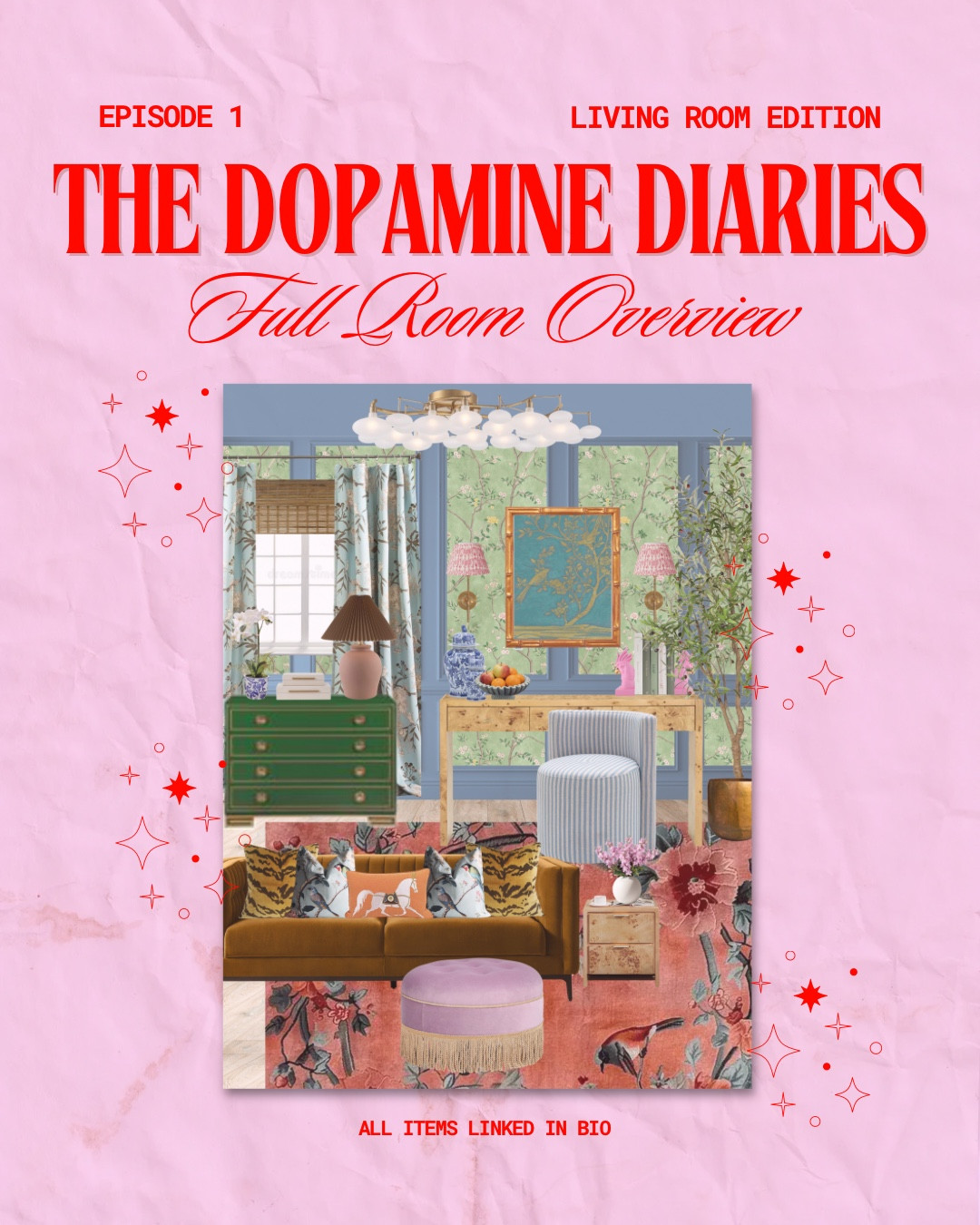 The Dopamine Diaries: Living Room 01

Paint color: 
Smoky Blue by Sherwin Williams
NYPD by Behr

Maximalist style, eclectic interiors, colorful design, pattern play

#LTKSaleAlert #LTKHome #LTKSeasonal