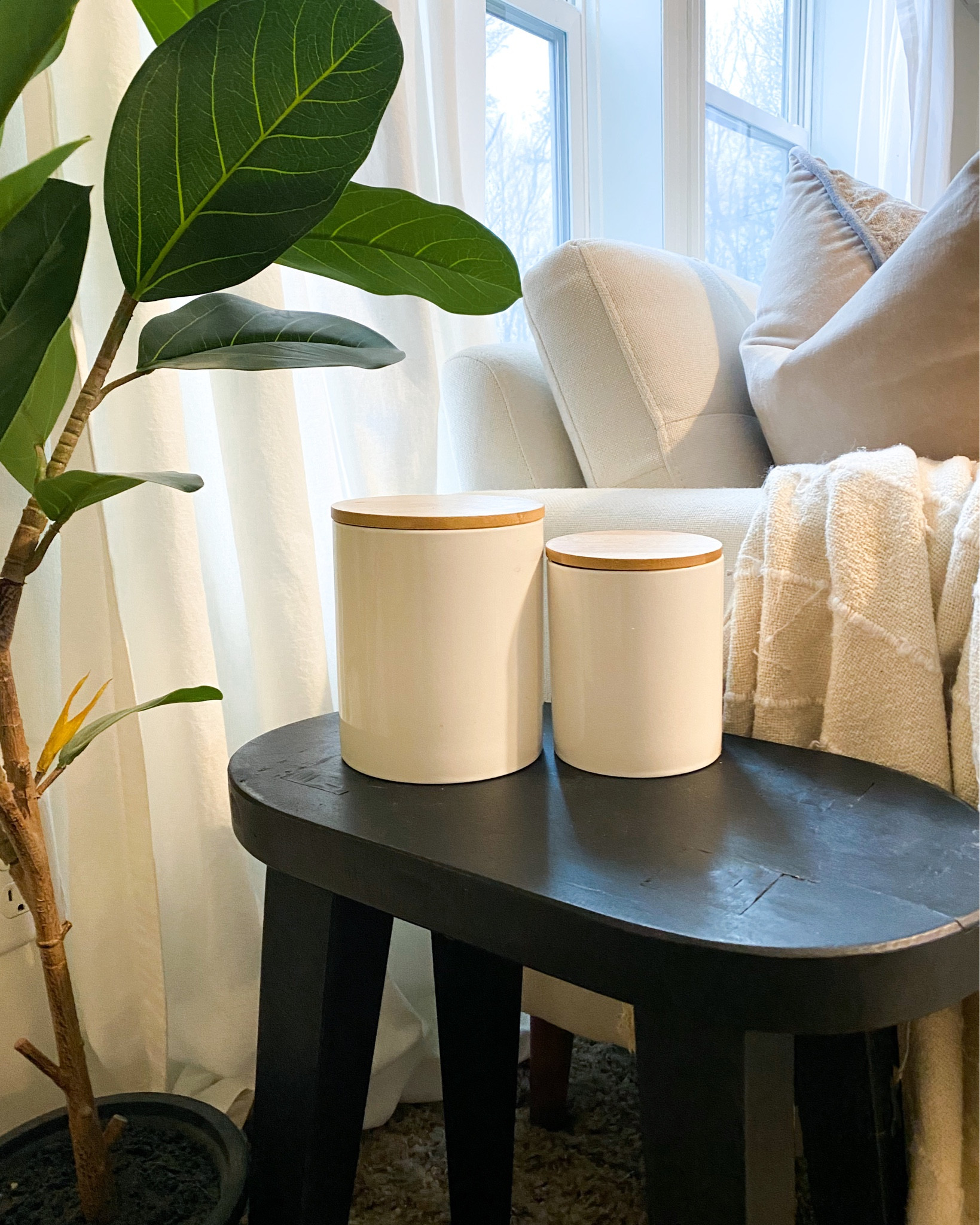 Black side table back in stock and under $100! Home decor under $100. Simple home decor. Neutral home 

#LTKsalealert #LTKunder100 #LTKhome