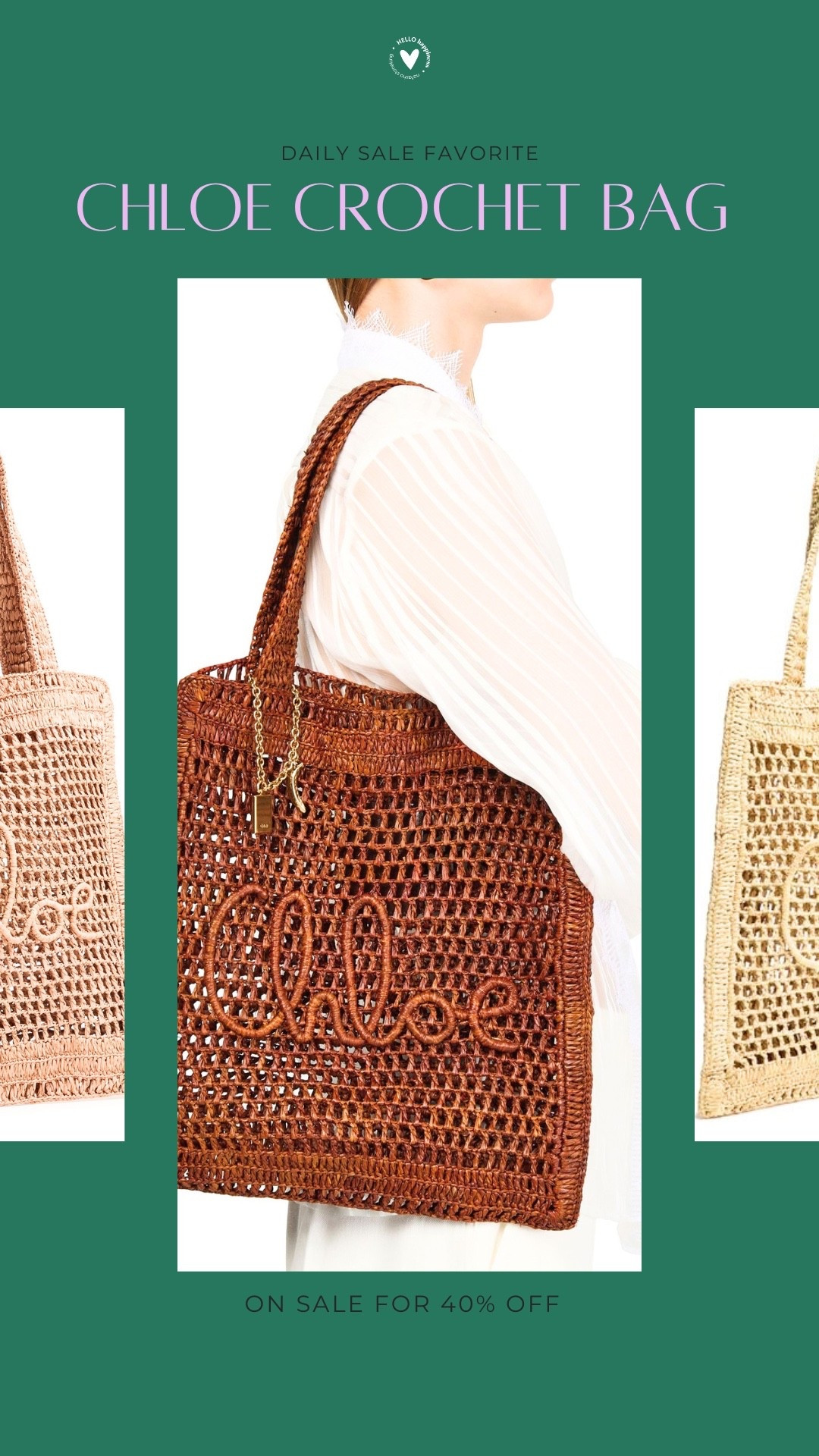 The designer bag of summer 🤍 This gorgeous Chloé crochet tote is 40% off and ready for every sunny adventure.

#LTKootd #LTKSaleAlert #LTKTravel