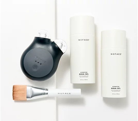 NuFACE Mini+ Facial Toning Device with Aqua Gel Duo Auto-Delivery - QVC.com | QVC