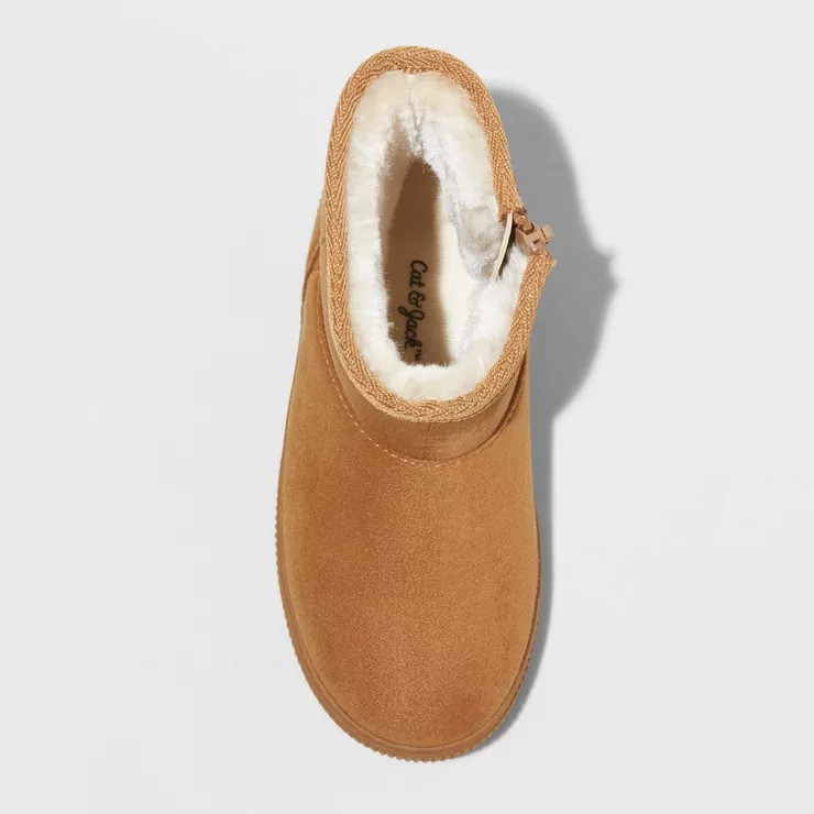 Toddler Girls' Arlo Zipper Winter Shearling Style Boots - Cat & Jack™ | Target