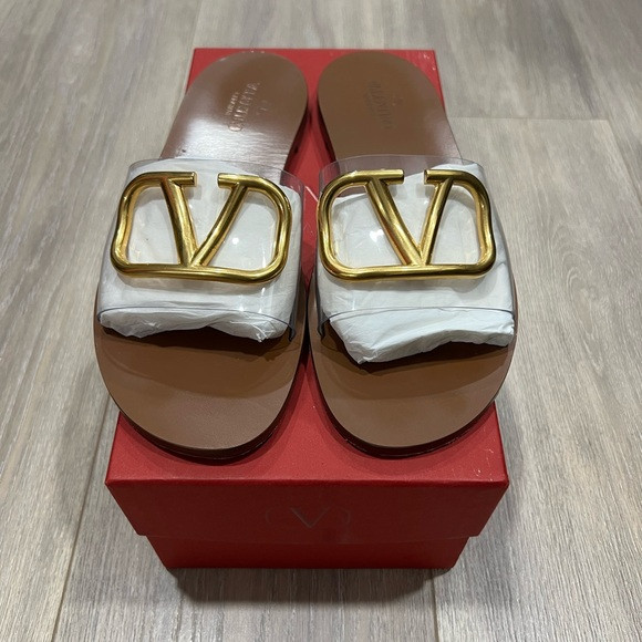 Valentino Garavani VLogo Slide PVC 38.5 | Poshmark