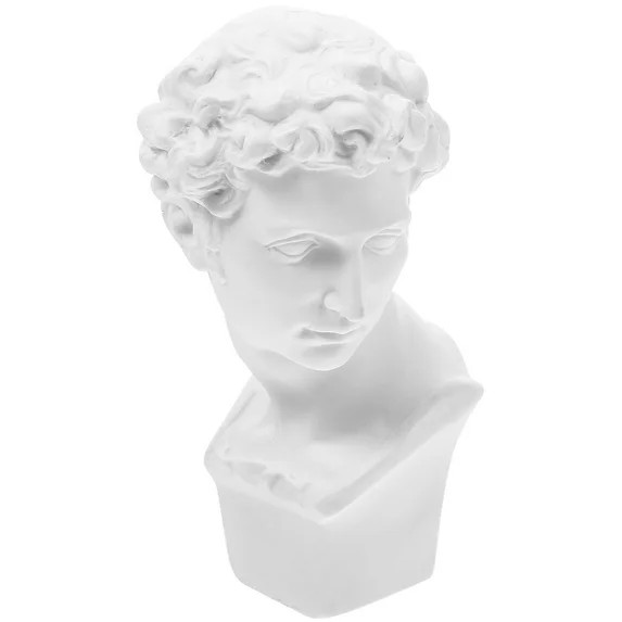 FENGGUIQU Elegant White Resin Bust Sculpture for Stylish Tabletop and Shelf Decoration | Walmart (US)