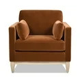 Knox 36" Modern Farmhouse Arm Chair Burnt Orange | Walmart (US)