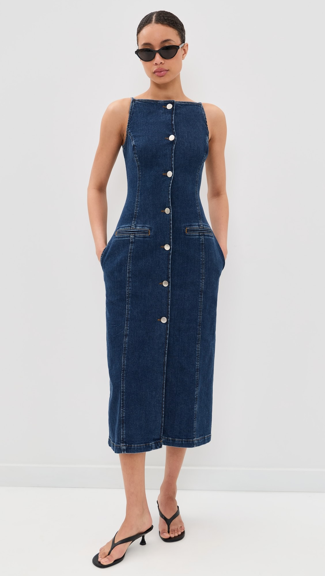 ALIGNE Santiago Denim Button Dress | Shopbop | Shopbop