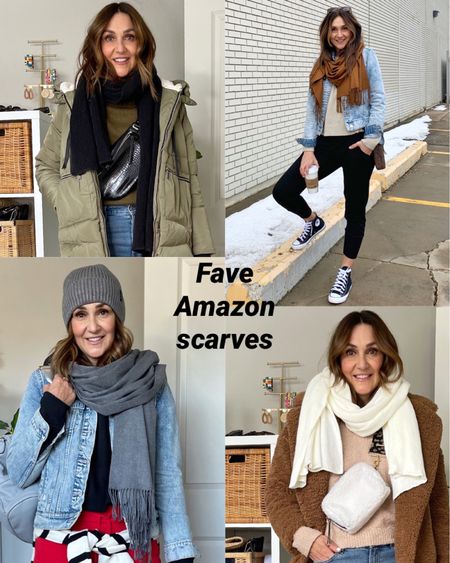 My fave scarves from Amazon! Both are soft, affordable and come in many colors. The scarf without fringe is a knit and stretchy, the other scarf isn’t stretchy 


#LTKSeasonal #LTKstyletip #LTKunder50