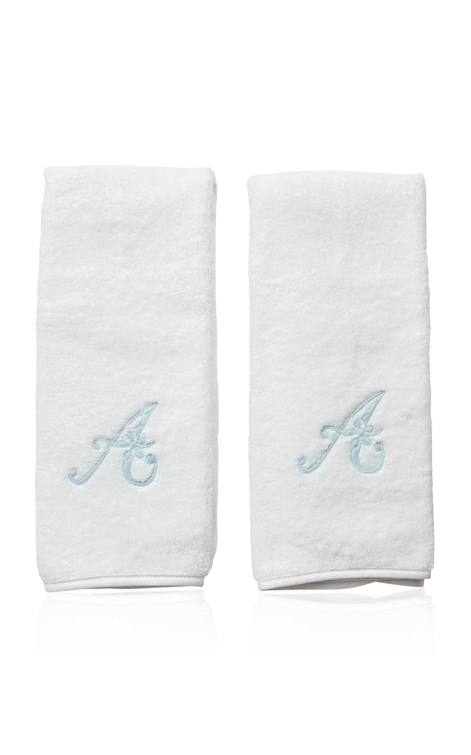 Piped Edge Hand Towels (Pair) | Moda Operandi (Global)