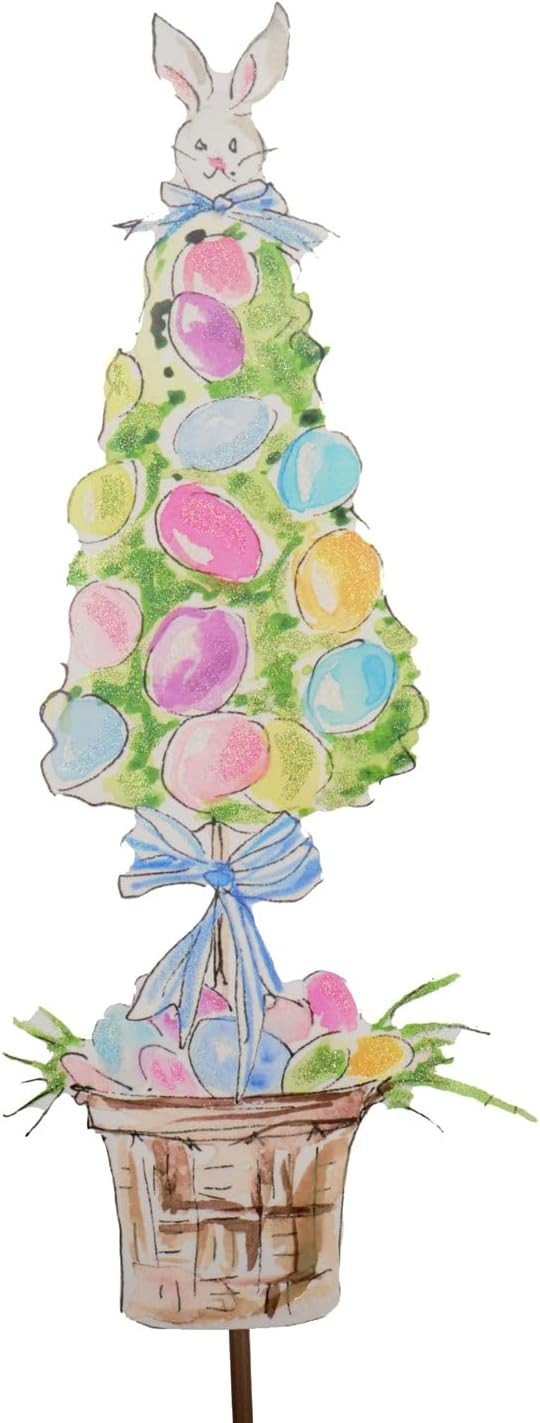 The Round Top Collection-Beck's Basket Egg Topiary Decorative Ornament | Amazon (US)