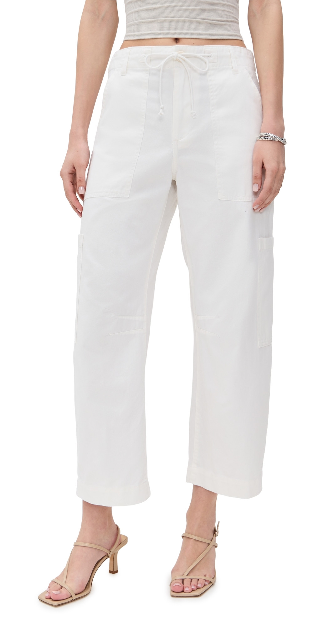 Pistola Sabrina Curved Utility Pant White 27 | Shopbop