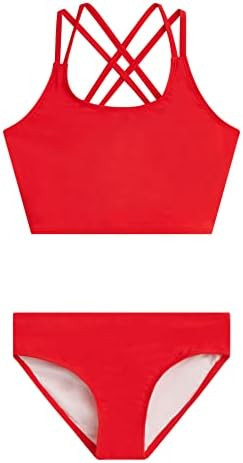 Kanu Surf Girls Waverly UPF 50 Beach Sport Criss-Cross Tankini | Amazon (US)