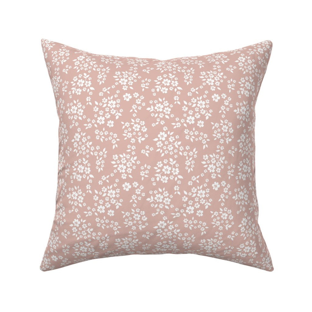 Whimsy dusty pink Throw Pillow | Spoonflower | Spoonflower