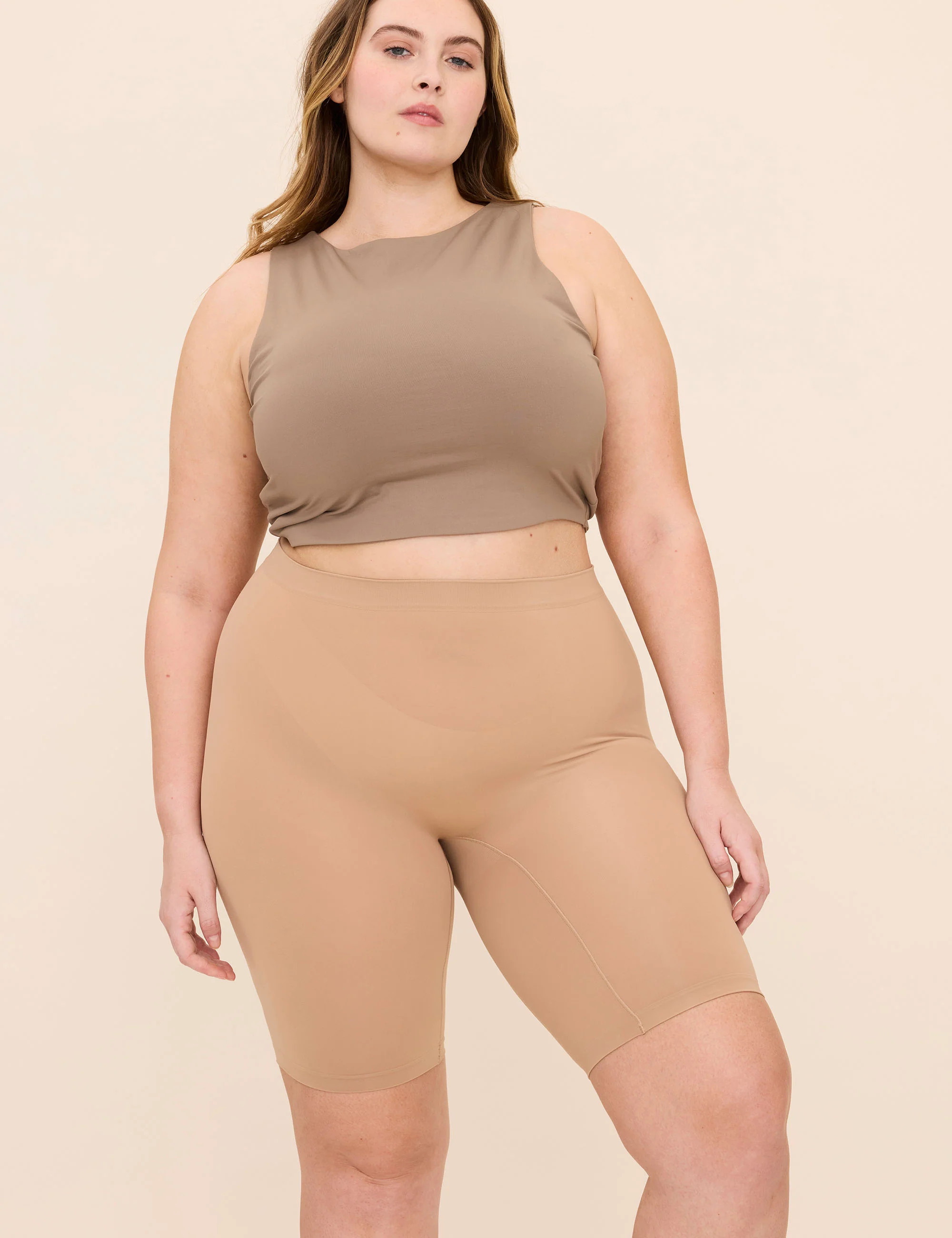 Cooling Anti-Chafe Shorts 9 inch Almond Shorts for women | Thigh Society