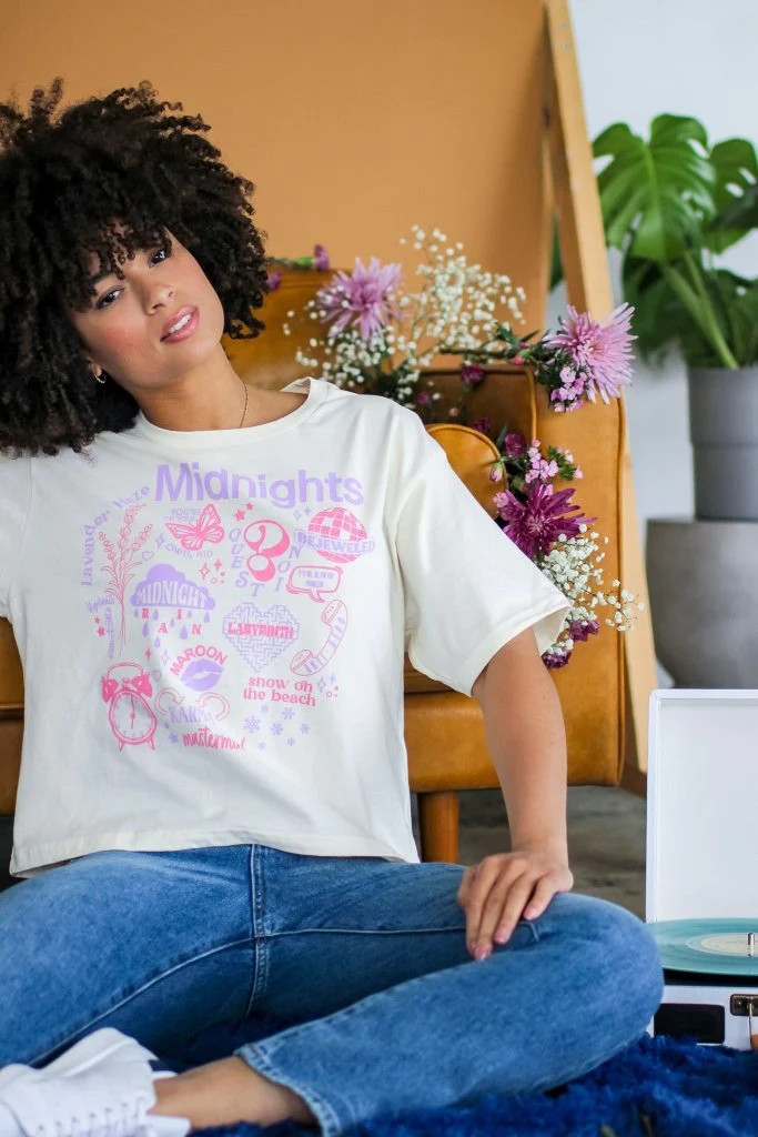 Taylor Album Cropped Tee | Girl Tribe Co.